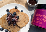 3-ingredient healthy pancakes, superfood pancakes recipe, buckwheat banana pancakes, healthy gluten-free breakfast, plant-based pancakes, superplants pancakes