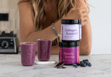 ultimate beauty smoothie, berry collagen smoothie, skin glowing smoothie recipe, beauty berries smoothie, collagen support smoothie, best smoothie for glowing skin