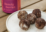 Beauty Berry Power Balls, Antioxidant snack, Healthy energy balls, Vegan power balls, No-bake superfood recipe, Plant-based snack, Gluten-free energy balls, Superfood dessert recipe, Beauty Berries recipe, Healthy, nutritious snack
